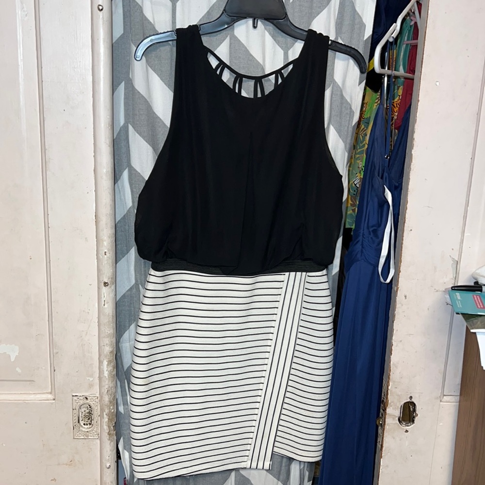 Black and white dress